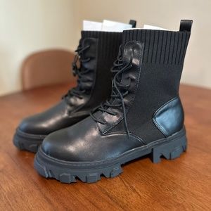 RAID Heston chunky black lace up boots